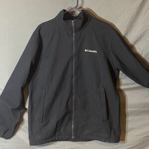 Columbia Omni-Shield Black Men's Zip Up Jacket, Large Tall